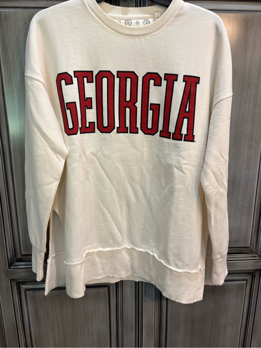 Georgia Cream Crewneck Sweater by Pressbox